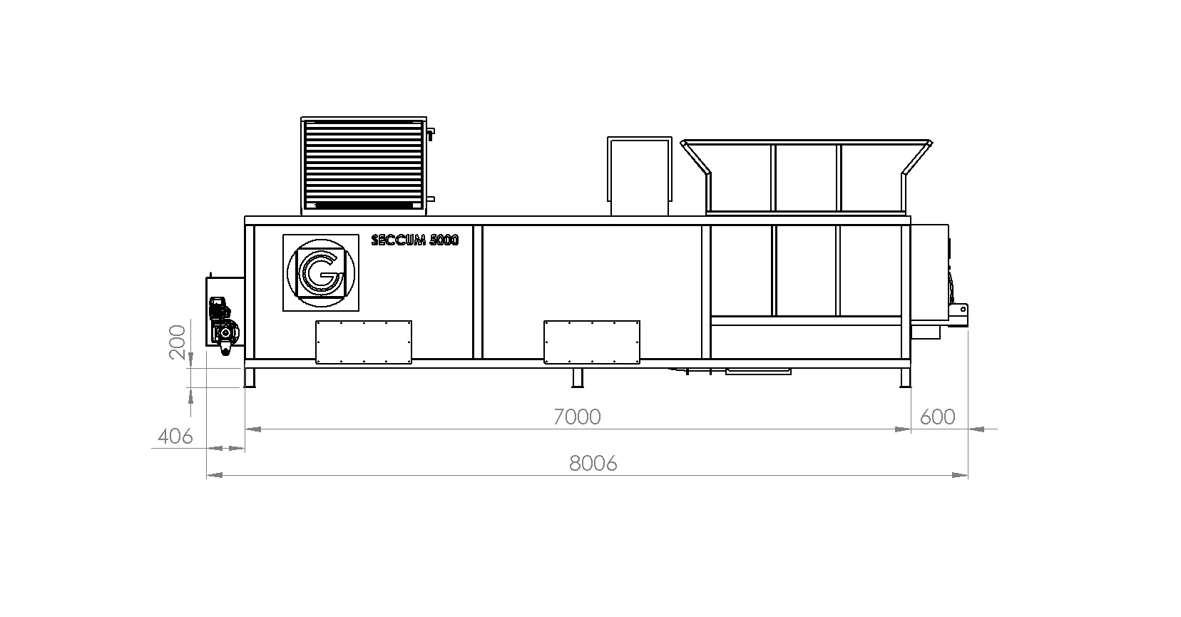 Layout Seccum 5000 con misure 2