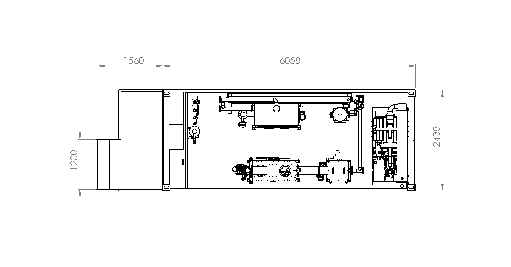 Layout container 20P con misure 1